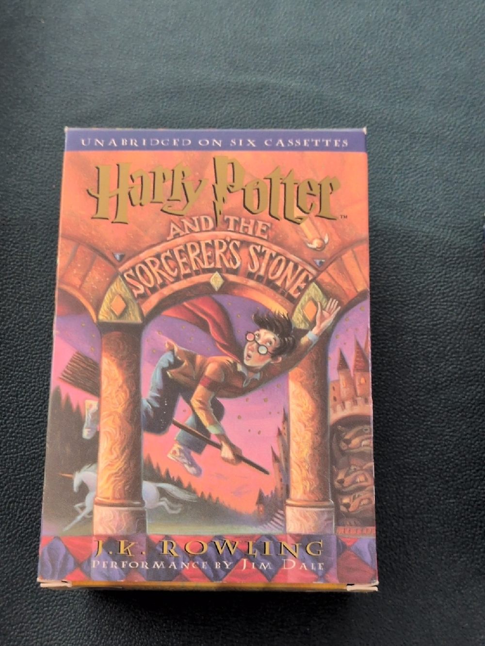 harry potter and the sorcer's  stone. six cassettes . performed by jim dale.